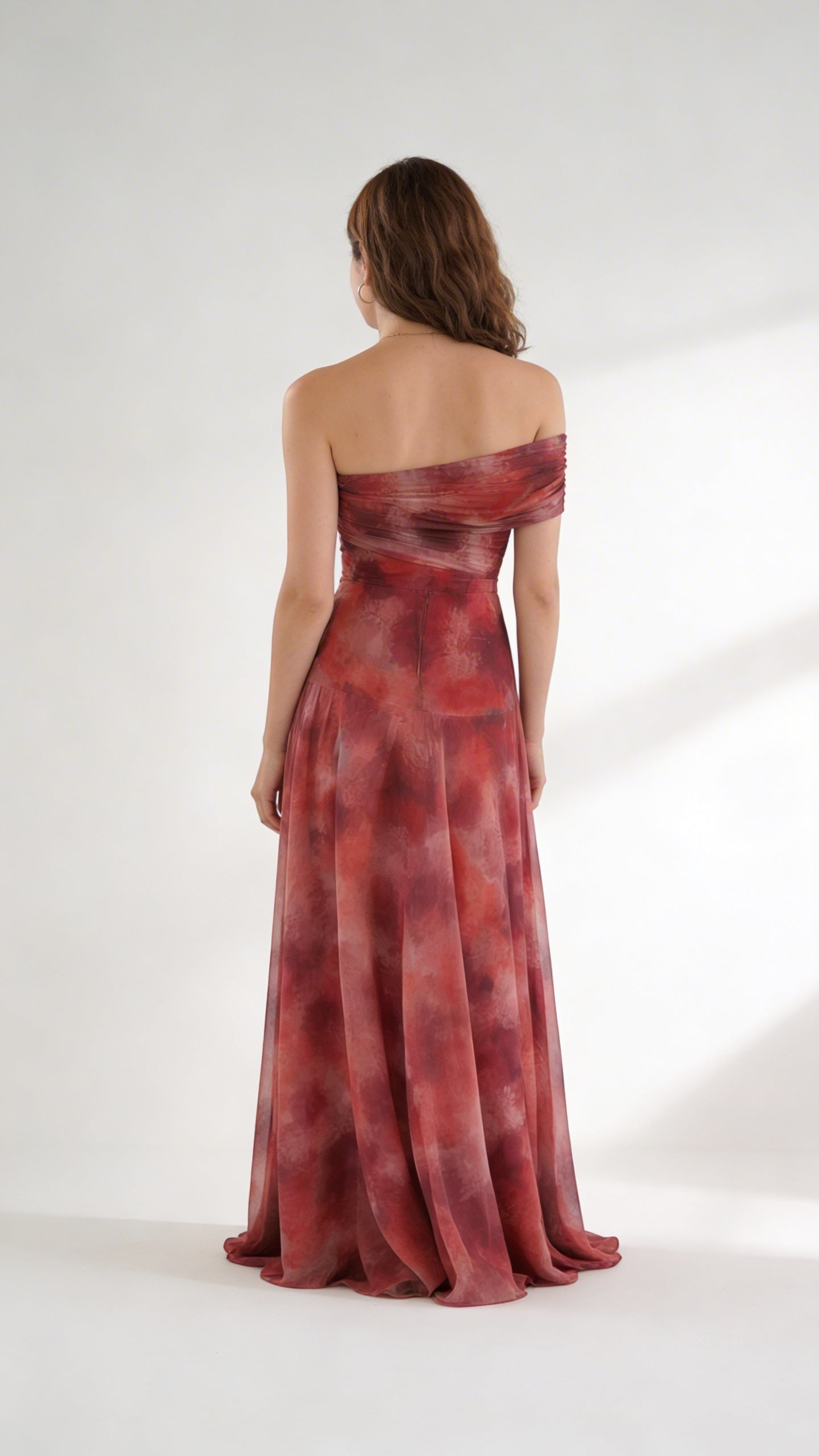 Vestido Largo Tie Dye Rosas