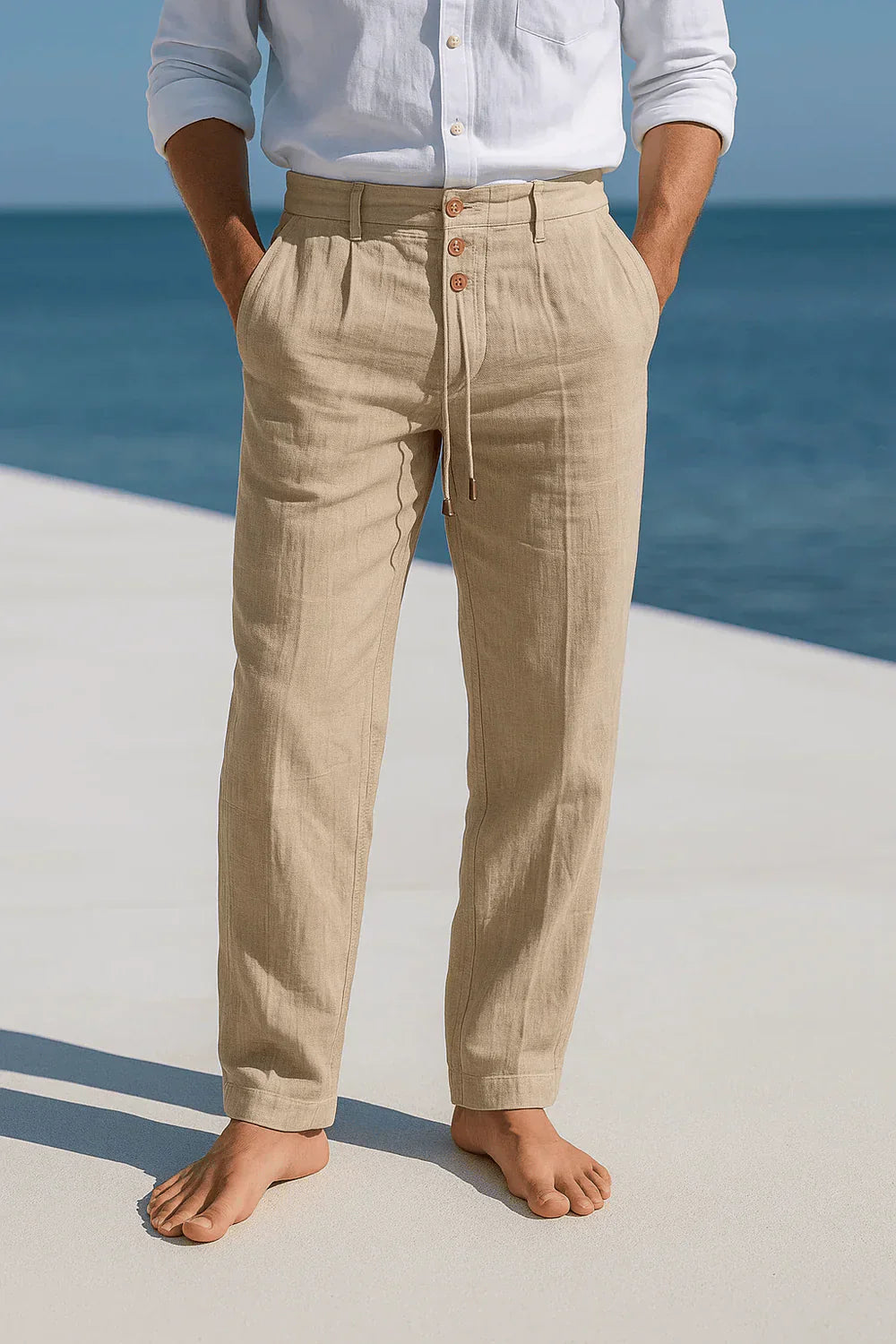 Thiago | Elegantes pantalones de lino para hombre