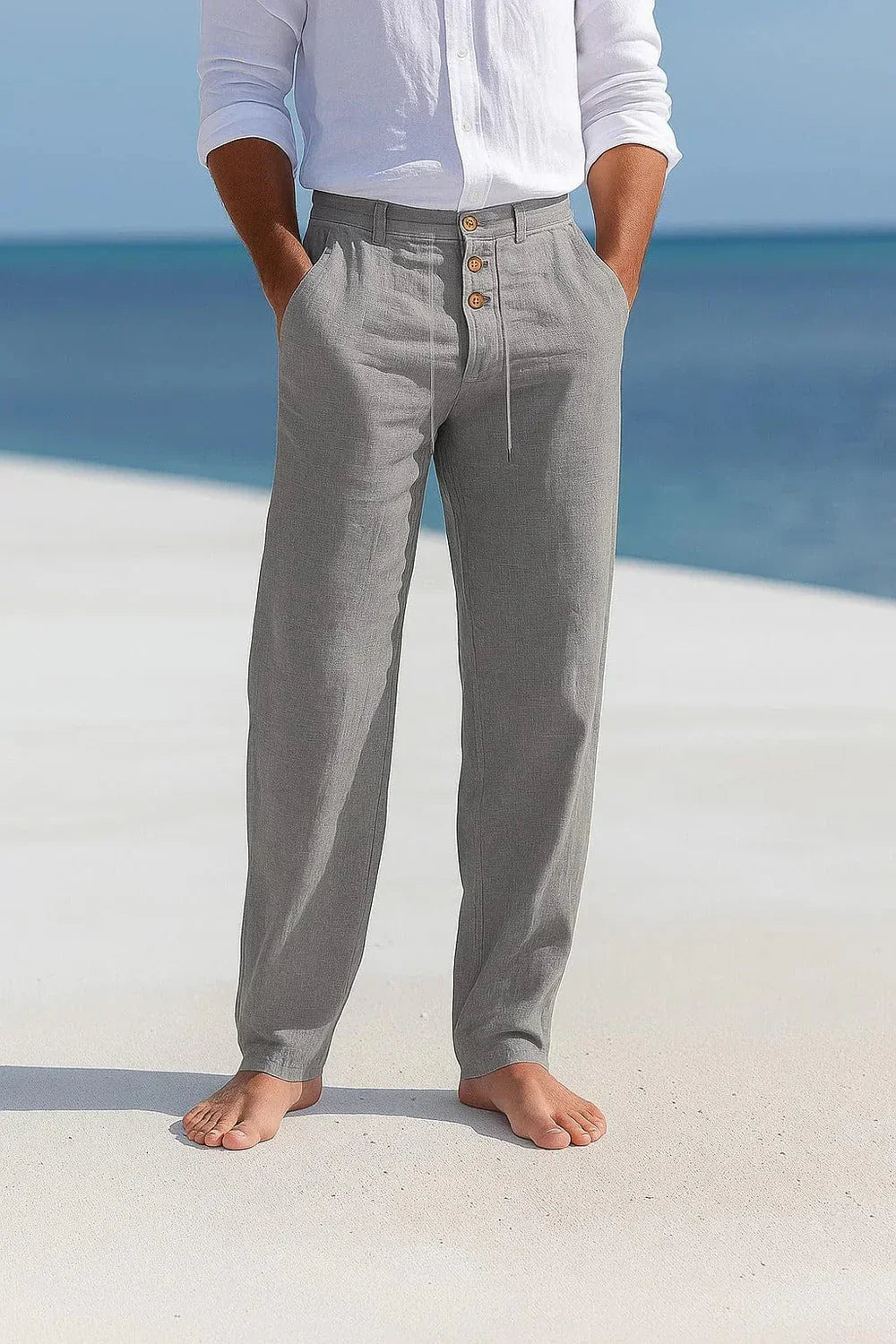 Thiago | Elegantes pantalones de lino para hombre