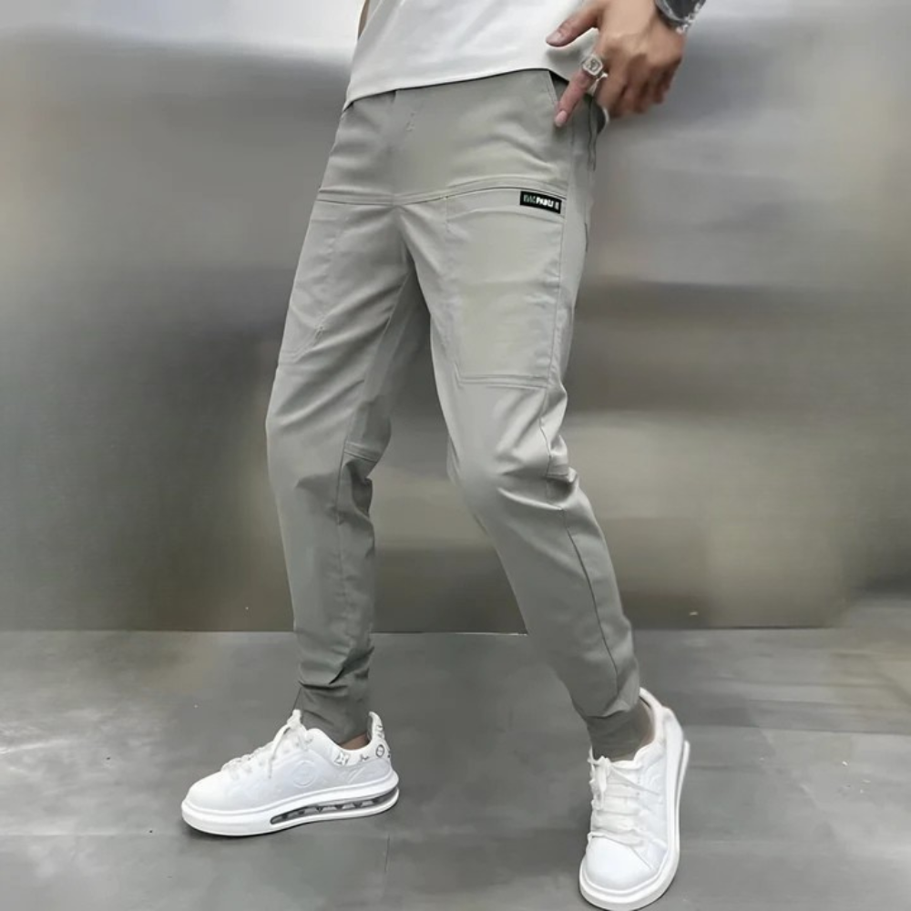 Leo | Pantalones cargo elásticos informales para hombre